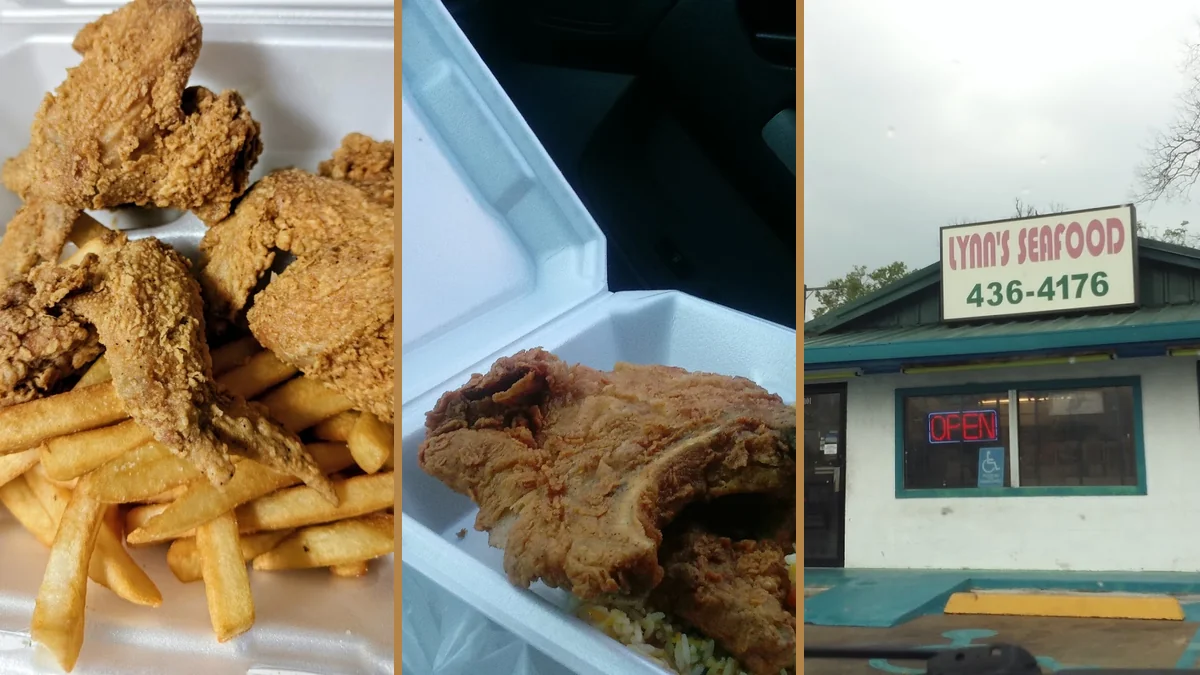 Takeaway containers beside a comfort food meal.
